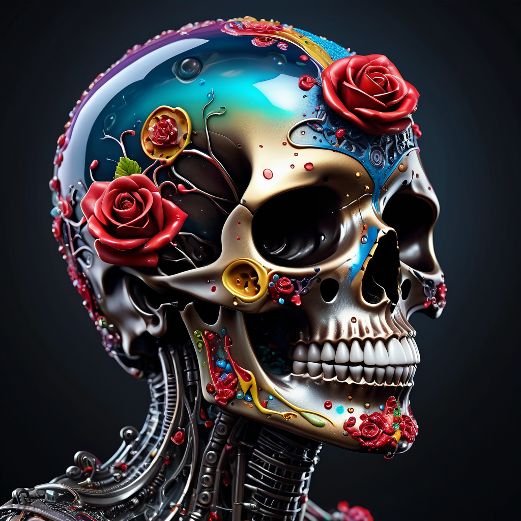 asymmetrical biomechanical (sugar skull:1.2), fro…