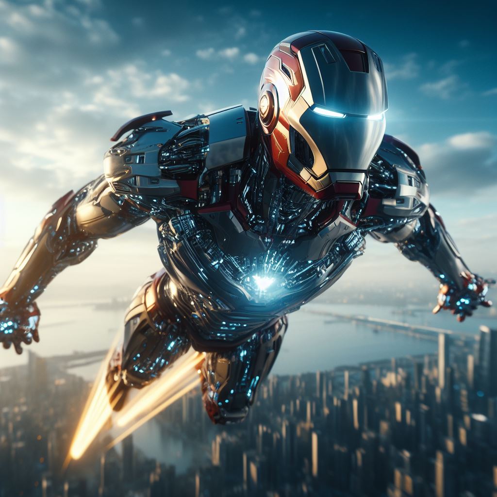 iron man flying