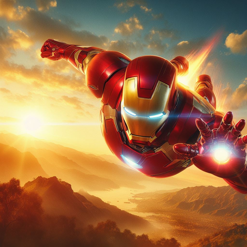 iron man flying